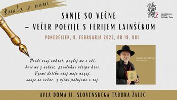 Sanje so večne – večer poezije s Ferijem Lainščkom