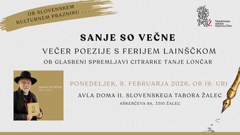 Sanje so večne – večer poezije s Ferijem Lainščkom