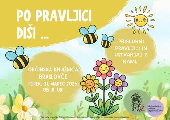 Po pravljici diši v Občinski knjižnici Braslovče