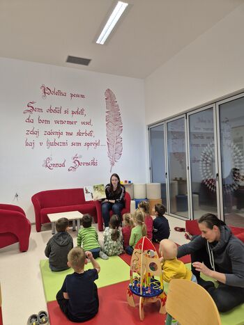 Vrtnarska pravljica v Občinski knjižnici Braslovče