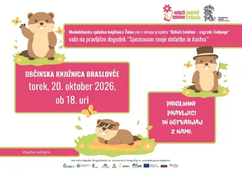 Pravljični dogodek “Spoznavam svoje občutke in čustva” v Občinski knjižnici Braslovče