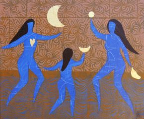  Modra ženska potuje na Tenerife v mesto sonca