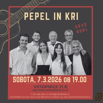 Pepel in kri v viteški dvorani Grad Borl