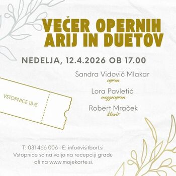 VEČER OPERNIH ARIJ IN DUETOV