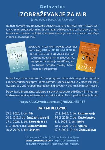 IZOBRAŽEVANJE ZA MIR: 1. del Mir