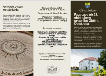 Razstave ob 28. občinskem prazniku Občine Oplotnica
