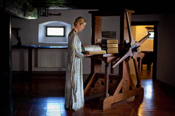 Odprtje prenovljene grafične delavnice na gradu Bogenšperk