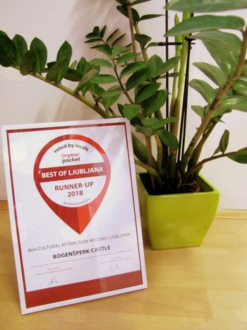Grad Bogenšperk dosegel 2. mesto v izboru najboljše kulturne znamenitosti v okolici Ljubljane