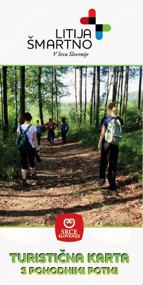 Turistična karta s pohodnimi potmi Litija - Šmartno
