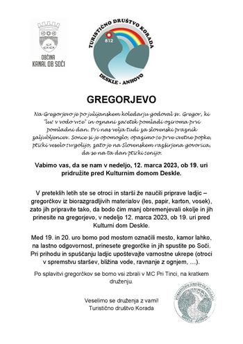 Gregorjevo v Desklah