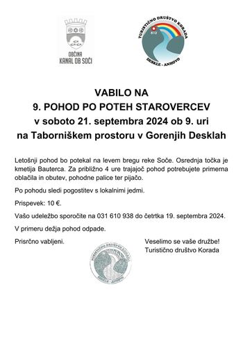 9. POHOD PO POTEH STAROVERCEV