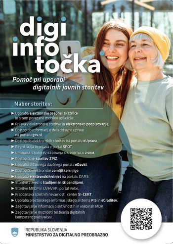 DIGI INFO TOČKE – pomoč pri uporabi digitalnih javnih storitev