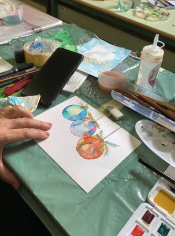 Delavnica unikatnih božično-novoletnih voščilnic