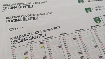 Razpored delitve vrečk za mešano embalažo