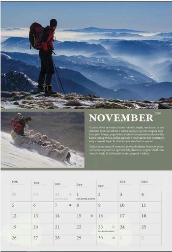 Ponudba koledarja GRZS v TIC-ih po dolini Soče