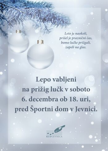 Prižig lučk v Jevnici