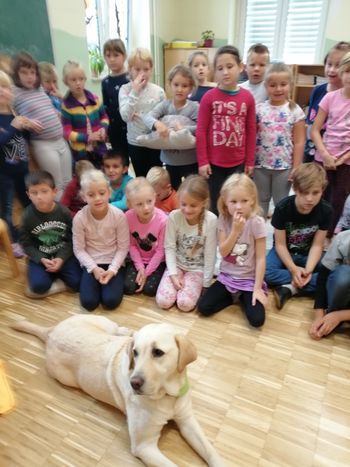 Psička Luna v OŠ Cirkovce