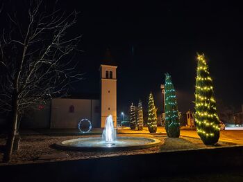 NOVOLETNA OKRASITEV VAŠKEGA PARKA V OREHOVLJAH
