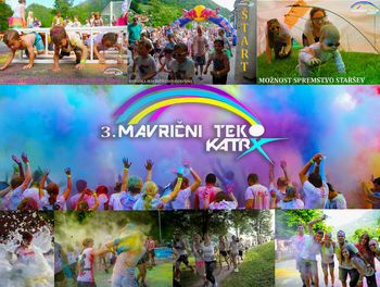 Mavrični tek v objemu barv in zabave