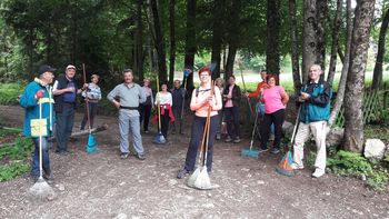 Čistilna akcija Turističnega društva Bled