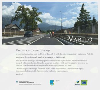 Danes odpiramo severno razbremenilno cesto in biatlonsko obeležje! Danes odpiramo severno razbremenilno cesto in biatlonsko obeležje!