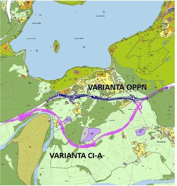 Južna razbremenilna cesta – ugotovitve preliminarne primerjave variant