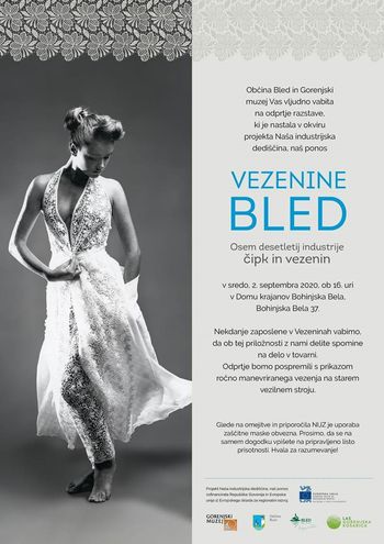 Vezenine Bled, otvoritev razstave na Bohinjski Beli