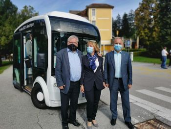 Konec tedna po Bledu z električnim mini busom