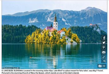 Daily Mail: Bled je med najlepšimi kraji na svetu