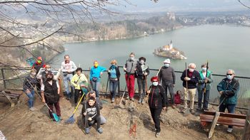 Čistilna akcija TD Bled na Osojnici in Ojstrici