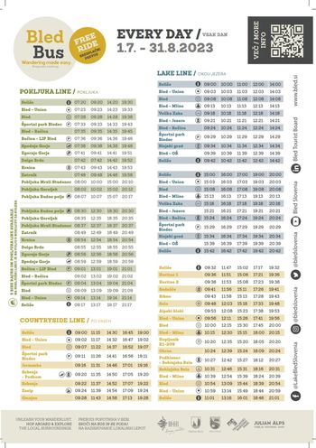 Tudi to poletje po Bledu in na Pokljuko z brezplačnimi avtobusi!