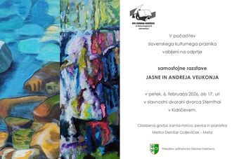 Samostojna razstava Jasne in Andreja Velikonja