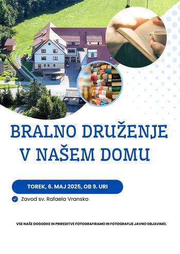 Bralno druženje v Našem domu