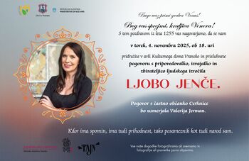 Pogovor z Ljobo Jenče v Občinski knjižnici Vransko