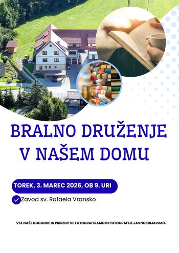 Bralno druženje s stanovalci Našega doma