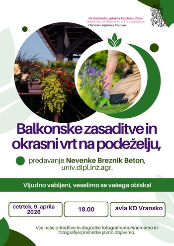 Balkonske zasaditve in okrasni vrt na podeželju
