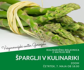 Kulinarična delavnica-Priprava Špargljev