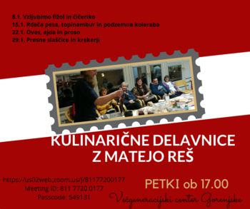 Kulinarične delavnice z Matejo Reš