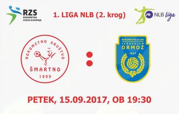 Rokometna tekma proti RK Jeruzalem Ormož (1. LIGA NLB - 2.krog)