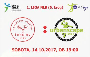 Rokometna tekma proti RD Urbanscape Loka (1. LIGA NLB - 6.krog)
