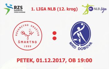 Rokometna tekma proti MRD Dobova (1. LIGA NLB - 12. krog)