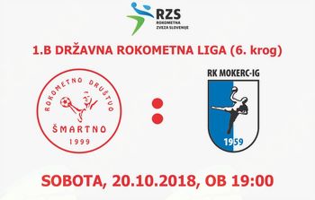 Rokometna tekma proti ŠD Mokerc - KIG (1.B DRL - 6. krog)