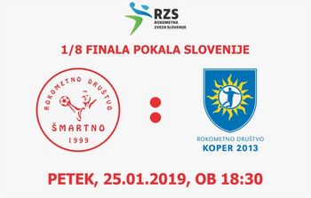 Rokometna tekma proti RD KOPER (1/8 finala pokala)
