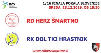 Rokometna tekma proti RK DOL TKI HRASTNIK (pokal 1/16 finala)