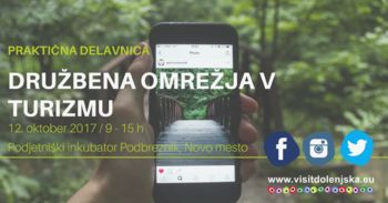 Praktična delavnica: Družbena omrežja v turizmu