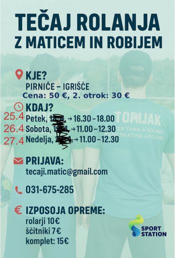 TEČAJ ROLANJA Z MATICEM IN ROBIJEM