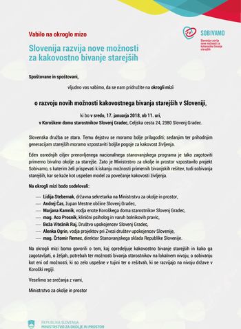 SOBIVAMO - OKROGLA MIZA SLOVENJ GRADEC SOBIVAMO - OKROGLA MIZA SLOVENJ GRADEC