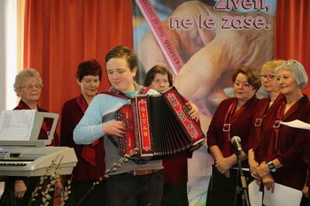 Obisk pevk skupine Gorna iz Mežice