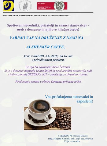 VABILO NA ALZHEIMER CAFFE