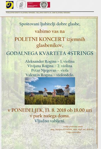 POLETNI KONCERT 4STRINGS